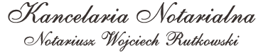 Logo Wojciech Rutkowski Kancelaria notarialna